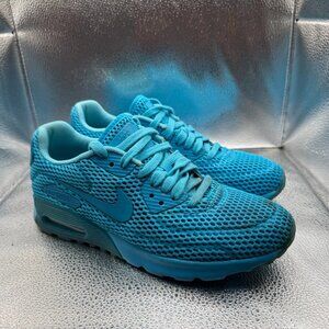Size 8.5 Nike‎ Air Max 90 Ultra BR Gamma Blue Womens Athletic Sneaker 725061-401